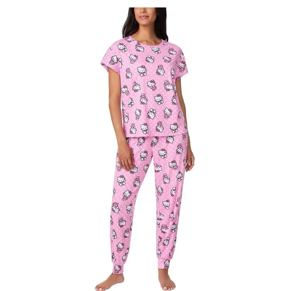3 Character Women’s 2 Piece Pajama Sets - Picture 2 of 8